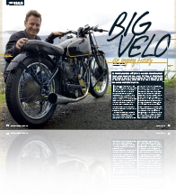 BikeRider NZ magazine, Chris Swallow, Big Velo, Velocette, Phil Price, Lyttelton Harbour