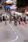 Bluff Hill, Bluff HIll Climb, Burt Munro Challenge, Kevin Ryan, Motupohue, New Zealand, NZ Hill Climb Champs, Rider 18, start finish line, Triumph Bonneville 800