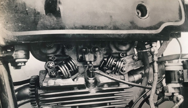 one of the three junior twin cams built for the 1936 TT