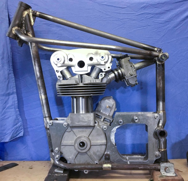 New Velo twin cam 350 engine and frame